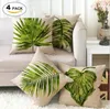 Plantas tropicais de 45x45cm Flores Capas de almofadas Monstera Touncano travesseiro de palmeira folhas de palmeira folhas decorativas para carro/sofá