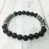 MG0338 2019 New Design Men's Energy Bracelet Black Onyx Hematiteブレスレットの建物個人境界bracelet2236