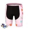 Cykel shorts kvinnor sommarcykel 19d gel coolmax pad utomhus mtb flickor ropa ciclismo ridning cykel korta byxor