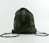 Grote Camouflage Tassen met Trekkoord 210D Waterdichte verpakking Trekkoord Rugzak Camo Sporttas School Sport Outdoor Schoenentas2939354