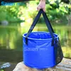 10L Premium Collapsible Bucket Compact Portable Folding Water Container - Lightweight & Durable - Includes Handy Tool Mesh Pocket