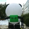 Attraktiv uppblåsbara panda 4m höjd spränga söt panda med väska för butik dekoration