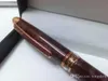 Korloff Pen Bruinachtig rood rose goud Decoratief patroon clip Balpennen Luxe Vintage Style cadeau geen doos