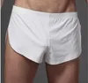 3 pecs Seta dos homens Calças de cintura baixa Boxers Soltos Macio de Seda Sleep Pijama Shorts Sexy Confortável Camisola Mens Sleepwear Cueca