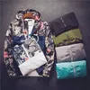 Mannen Hooded Jacket 2018 Herfst Nieuwe Mode Heren Floral Hooded Windbreaker Lichtgewicht Zip-Up Jacket met Pocket Jaqueta Masculin