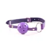 Nytt glansigt läder 7 st bandage Set Tool Restraints Toys Purple Slave Shackle R453259157