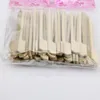 Brochettes en bambou naturel de 10.5cm, pour barbecue, apéritif, collation, fête, Cocktail, Grill, Kebab, bâtonnets de barbecue, QW9695