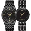 カップルGen's A Lady's Waterproof Castary Wlistwatchエレガント9026 1885M Quartz Digital Cloc257Lに設定された豪華なクラシック時計