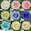 Alta imitación de la cabeza de rosa Materiales de pared de flores Flores artificiales Cabezon Big Rose Flower Diámetro de aproximadamente 12 cm de altura aproximadamente 8 cm SF0214