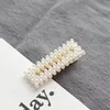 Novidade Itens Mulheres Pearl Hair Clip Snap Barrette Stick Hairpin Cabelo Estilo Acessórios Para Meninas
