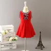 Lato Dziewczynki Księżniczka Sukienka Sweet Stripe Bowknot Dzieci Bawełniane Plażowa Dress Moda Paski Dzieci Suknia Wakacyjna C6266