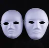 500pcs Migliore maschera fai-da-te dipinta a mano maschera per il viso bianca di Halloween Zorro corona farfalla maschera di carta bianca mascherata maschere per feste in maschera SN2279