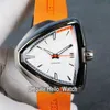 Nowy Ventura Elvis80 H24505311 A2824 Automatyczny Zegarek Mężczyzna Stalowa skrzynka Biała Dial Biały Gumowy Pasek Sport Gents Zegarki Hello_watch 7Color