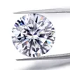 Lotusmaple 0.1ct - 7ct color e clarity fl lab grown real moissanite round brilliant cut test revential evention to 0.5Ct أو أكثر إعطاء شهادة GRA مجانية مع رمز حزام