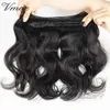 VMAE New Arrival Malezyjski Birmański Ciało Fala 3 Wiązki Human Dziewiczy Węzeł Wątek Weave Piece Włosy Rozszerzenia Natrural SoftFree Shipping