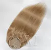 シルクストレートナチュラル＃27 120g 140g 160g 12から26インチのレミーのバージンの髪のつくらきつい穴の巾着ポニーテール人間の髪の拡張