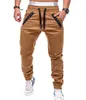 Heren joggers broek zwart marine fitness casual afdrukken mode joggers joggingbroek onder mannen casual designer broek