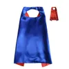 27 inch plain superhero capes for kids double layer satin capes dress up Super Hero Costumes 11 color match Halloween Christmas Cosplay