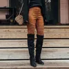Heißer Verkauf – Lasperal 2020 Damen Overknee-hohe Stiefel mit Hoof-Heels, Winterschuhe, spitze Zehen, sexy, elastisches Gewebe, Damenstiefel, Größe 25–52