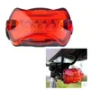 Lighting Led Red Warn Bicycle Taillight Attract In Night Riding 5 Leds Battery Power Bike Accessories Lamp