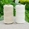 Slitstark 200m vit bomullsledning Naturlig beige Twisted Cord Rope Craft Macrame String DIY Handgjorda Hem Dekorativ Tillförsel 3mm