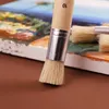 Stylo de peinture à l'huile à poils naturels, outil de brosse d'ombrage pour aquarelle, ensemble de 3 pièces, manche rond en bois NO.6 8 10