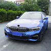 ステンレススチールフロントフォグランプ眉毛装飾ステッカーBMW 3シリーズG20 G28 2020 Car Styling Modified8636429用