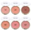 6 kleuren Natural verhelderende blush sojamelk matte parel rouge Blush Hoge kwaliteit Make-up Gezicht Rouge make-up