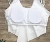 Sexig tvådelar baddräkter lotus bladblommor bikini set hög midja plus storlek kvinnor badkläder bikini tryck sommarstrandkläder bra badd