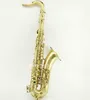 Новое поступление Уникальные ретро почищенные позолоченные латунные BB Tenor Saxophone музыкальные инструменты качества Sax с корпусом можно настроить логотип