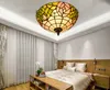 تيفاني مصباح السقف التقليدي لاعبا اساسيا 2 أضواء الباروك جدار الفن داخلي ضوء غرفة المعيشة فندق مقهى