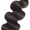 Indyjskie dziewicze włosy 3 sztuki/Lot Human Hair Body Fave Bundle z koronkowym 6x6