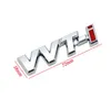 Металлический VVT-i VVTi Логотип Хромированная серебряная полоса Наклейка на крыло автомобиля Наклейка на эмблему TOYOTA Camry COROLLA YARiS Ralink REIZ CROWN