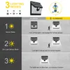 40 LED de Energia Solar Luz 3 Modos Humano Sensor Corpo 4pcs parede Solar Lâmpada impermeável ao ar livre de poupança de energia Jardim Quintal Luzes