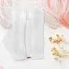 Gift Wrap 50pcs White Drawstring Organza Folding Hand Fan Pouch Party Wedding Favor Bags