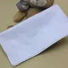 100% Pamuk Mendil Kadın Erkek Cep Kare 40 * 40 cm Scarfs Hankerchiefs Beyaz Saten Örgü Vintage Hankies