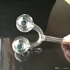 Accessoires de bangs en verre de pot d'arc de peinture en aérosol ﾠ, tuyaux colorés fumant des tuyaux en verre incurvés tuyaux de brûleur à mazout conduites d'eau Dab Rig Bongs en verre Pi