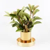 400ml Brass Gold Vase Stainless Steel Cylinder Pen Holder for Desk Organizers Stand Multi Use Pencil Pot Holder Cup contain RRA2060