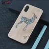 Phone Cases For iPhone 6 7 8 Plus X XS XR 11 Pro Max Fashion ShockProof Wooden TPU Custom Logo Pattern Back Cover Shell