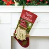 Sac cadeau de bonbons du Nouvel An Santa Claus Snowman Christmas Stocking Gift Hopinder Arbre de Noël Décoration suspendue Ornements Natalizi