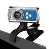 Webcam USB 10 Megapixel Fotocamera ad alta definizione Web Cam con microfono integrato Girevole a 360 gradi Clip-on per Skype Computer Desktop