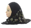 Foulard à fleurs pour enfants musulmans, chapeau pour enfants, Turban, casquettes arabes, châles islamiques, nouvelle collection