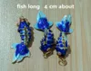 20pcs Handmade Enamel Cloisonne Fancy Cute Fish DIY Charms for Jewelry Making Pendants Necklace Earrings Bracelets Keychain Accessories