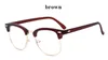 Retro Fashion Metal Half Frame Glasses Frame Woman Men Reading Glass UV Protection Clear Lens Computer Eyewear Eyeglasses6562207