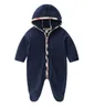 New Baby Rompers Spring Autumn Baby Boy Clothes Cotton Hooded Romper Newborn Baby Girls Kids Infant Jumpsuits Clothing 012M9839515
