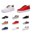 Partihandel 2020 Casual Shoes No-Brand Canvas Spotrs Sneakers New Style White Black Red Grey Khaki Blue Fashion Mens Shoes Storlek 39-46