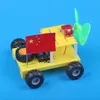 Scientifique expérimentale technologie d'intelligence éducative pour enfants fabrication à petite échelle de chariot à vent électrique aérodynamique bricolage Science