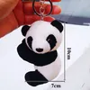 Toys Cartoon Plüsch niedlicher Panda Keychain Indien UK Bulk Keyring Key Halter Auto Schlüsselketten Männer Frauen Souvenir Geburtstagsgeschenk Chaveiro9539476