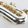 New Japanese Alto Saxophone Suzuki SZKA-X818GS musical instrument silver plated gold key Alto Promotional Free shipping