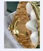 Новое поступление, высококачественные наручные часы, механические, автоматические, МУЖСКИЕ ЧАСЫ из нержавеющей стали, черные, 18-каратного желтого золота, 40 мм